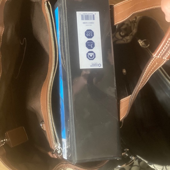 Two Coach Signature Canvas and leather large totes - Picture 15 of 16